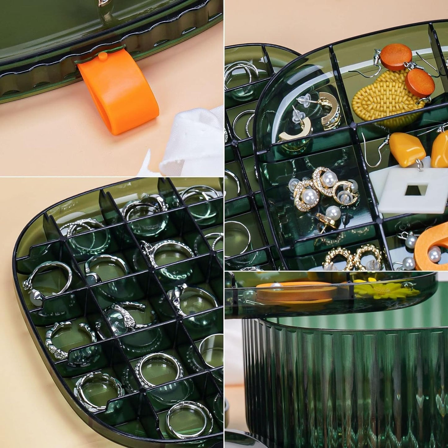 3 Layer Acrylic Transparent Jewelry Storage