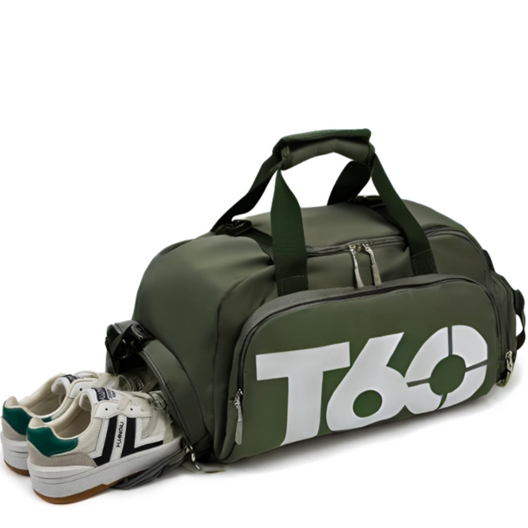 Gym Bag /Travel Duffle Bag/ Backpack with Shoes Compartment