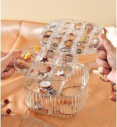 3 Layer Acrylic Transparent Jewelry Storage
