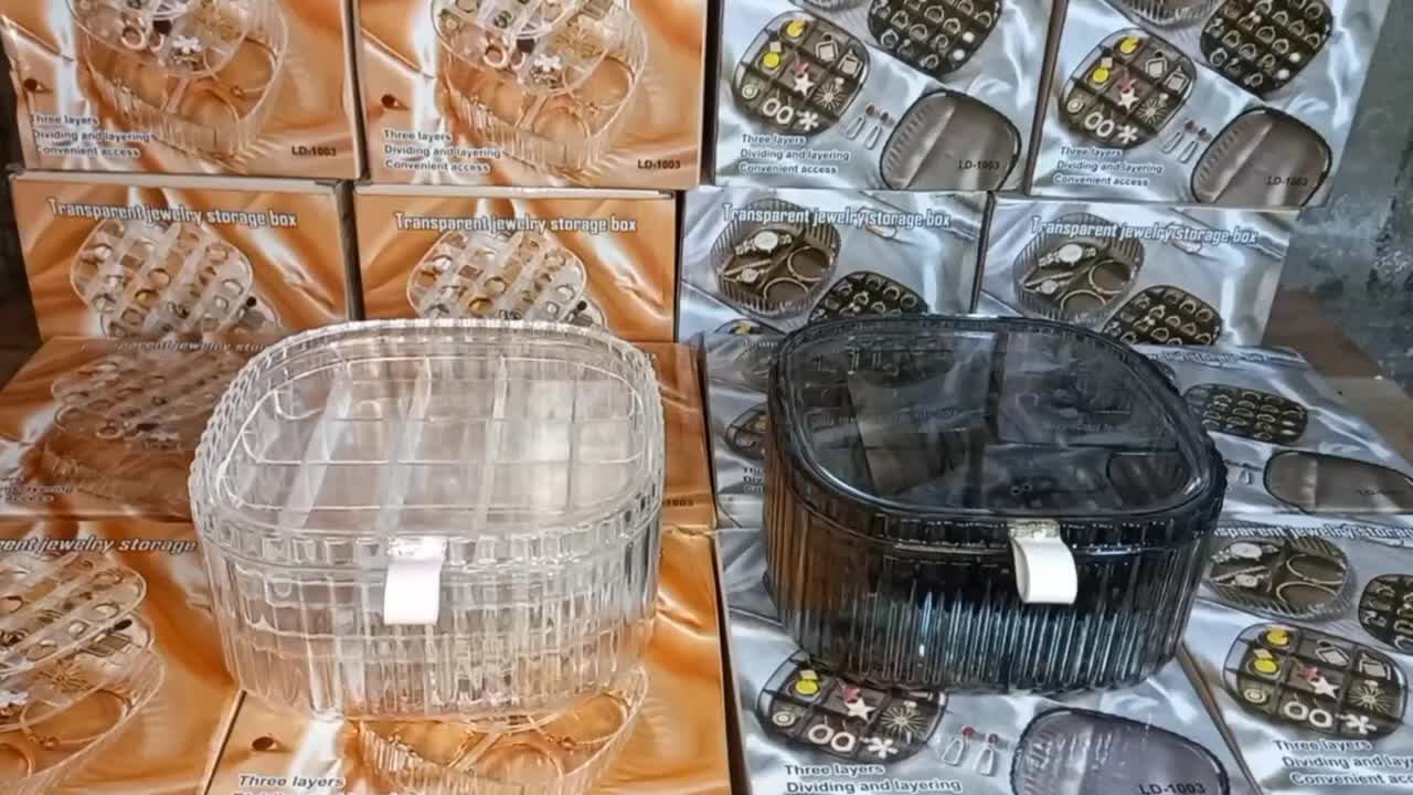 3 Layer Acrylic Transparent Jewelry Storage