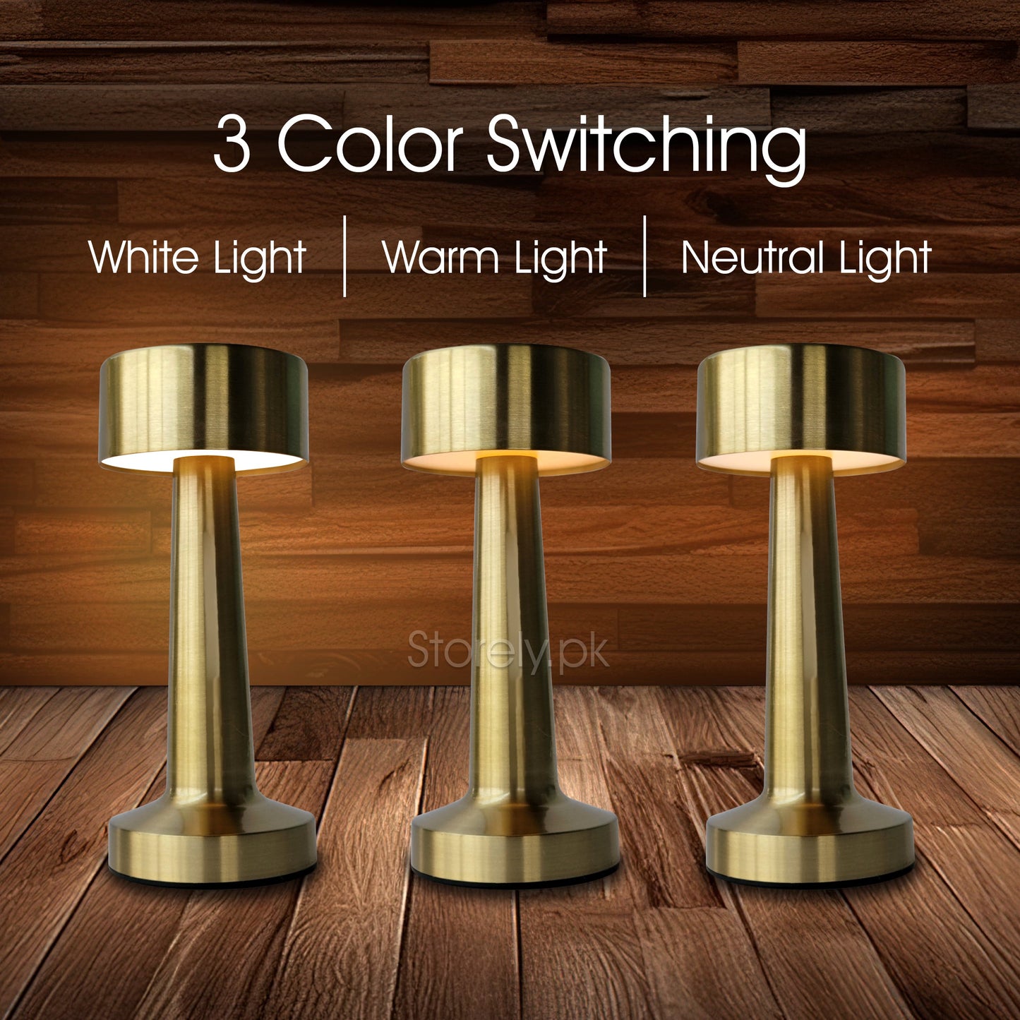 Dumbbell Shape Rechargeable Touch Lamp