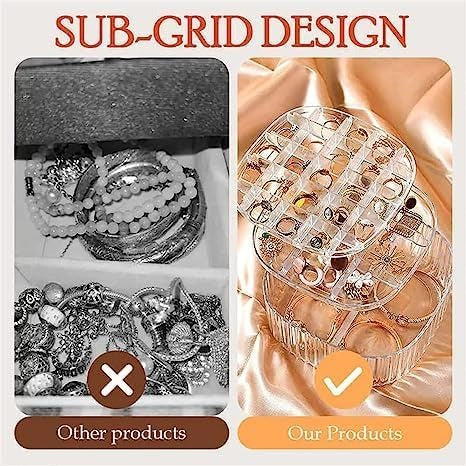 3 Layer Acrylic Transparent Jewelry Storage