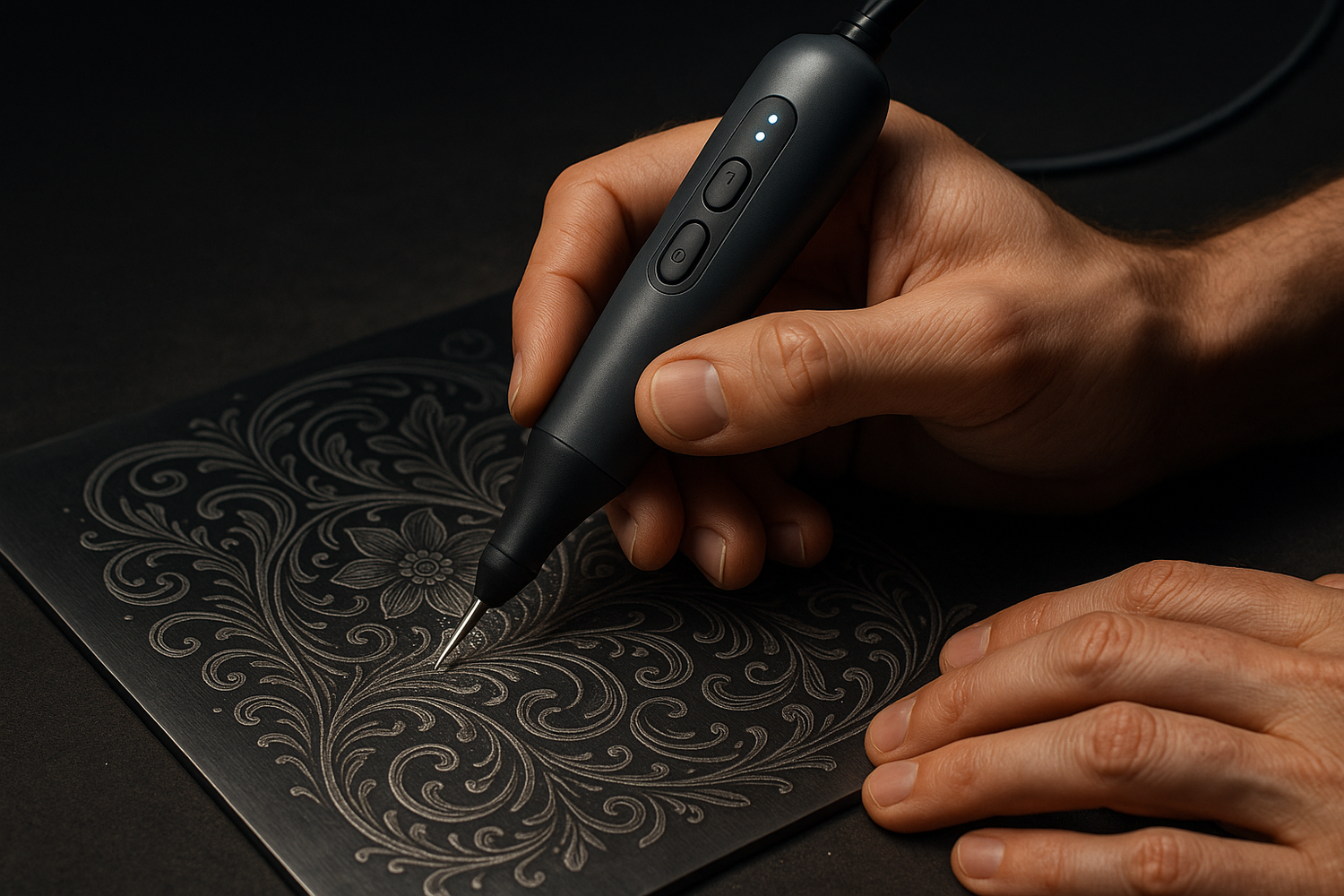 My pen is electronic engraving pen