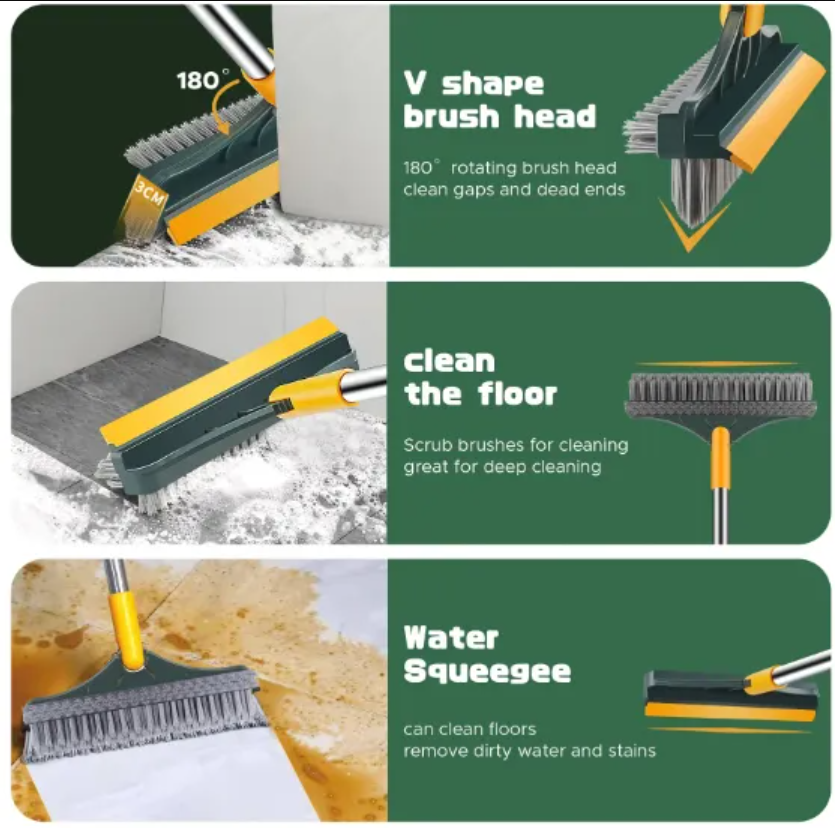 3 In 1 Floor Scrub Brush Cleaning Brush