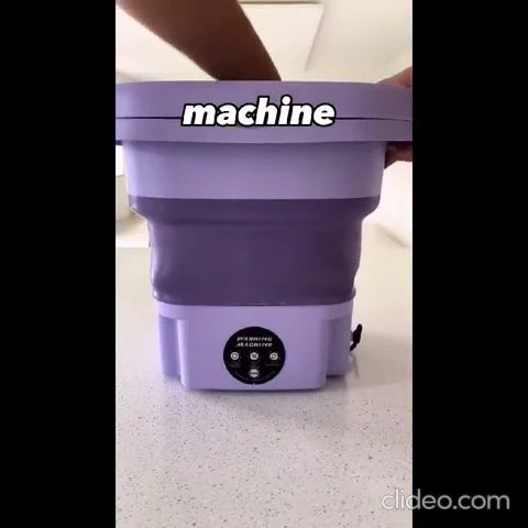 Portable washing machine with dryer