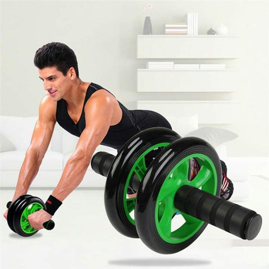 Double Abdominal Wheel Ab Roller