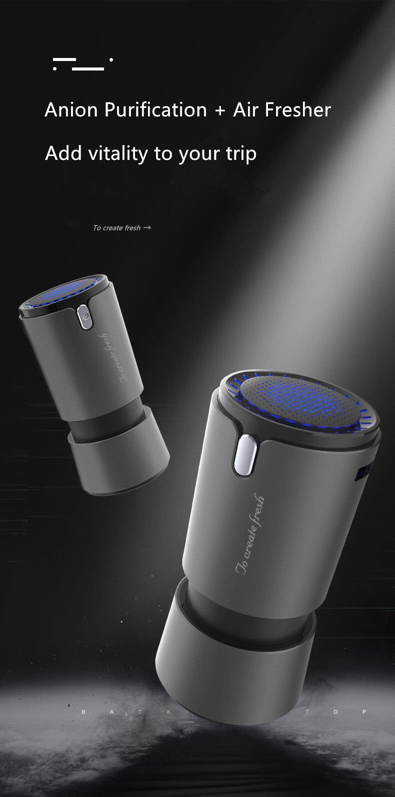 Portable  Air Purifier Car Freshener