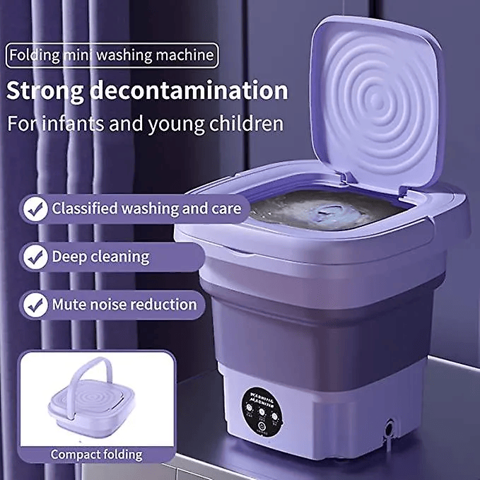 Portable washing machine with dryer
