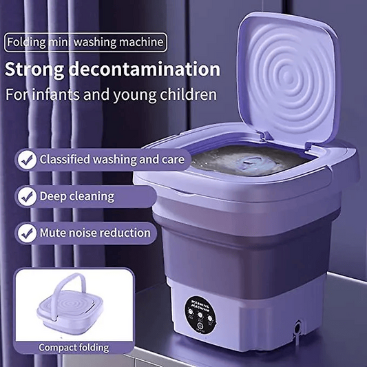 Portable washing machine with dryer